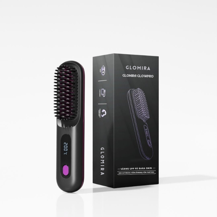 Glomira Bärbar stylingborste - GlowPro