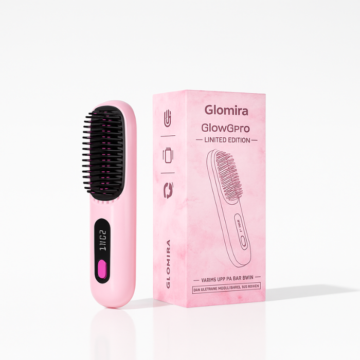 Glomira Bärbar stylingborste - GlowPro
